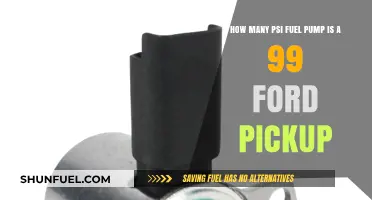 Fuel Pump PSI for a 1999 Ford Pickup Explained