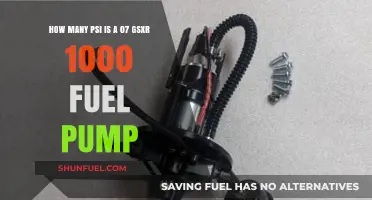 2007 GSXR 1000 Fuel Pump PSI: Unveiling the Pressure Specs