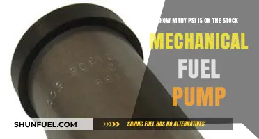 Stock Mechanical Fuel Pump PSI: Understanding Factory Pressure Specifications