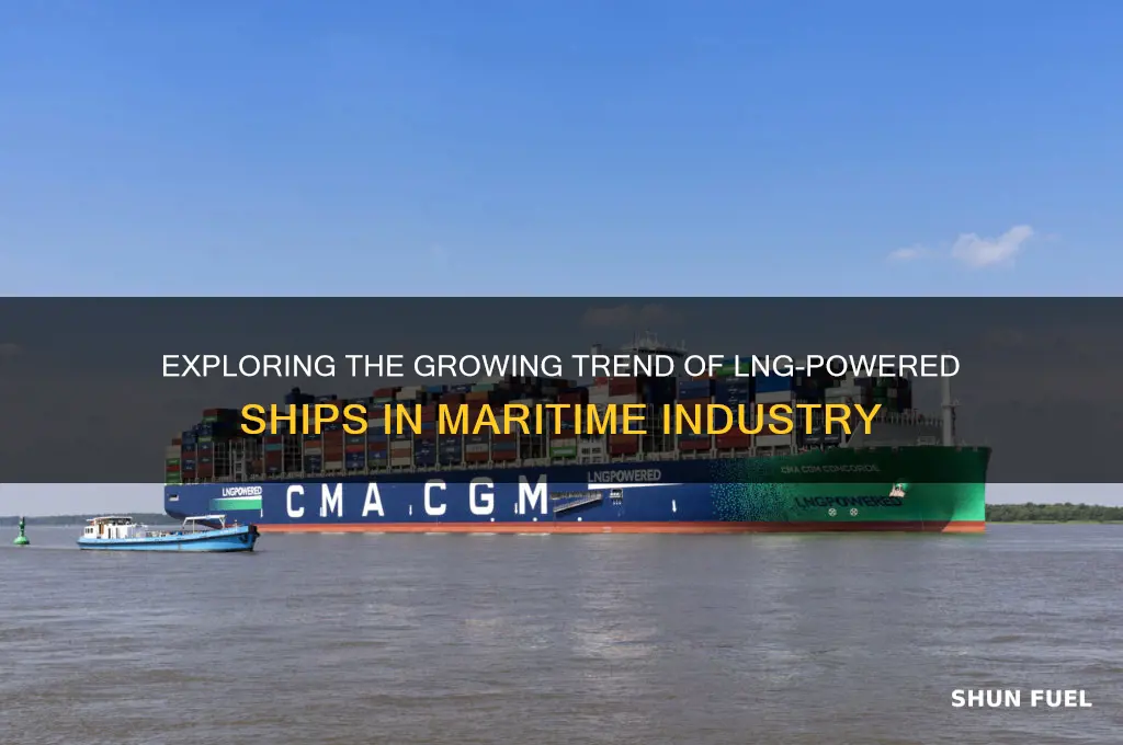 how many ships use lng as fuel