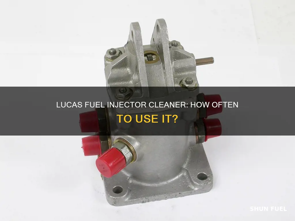 how many times can you use lucas fuel injector cleaner