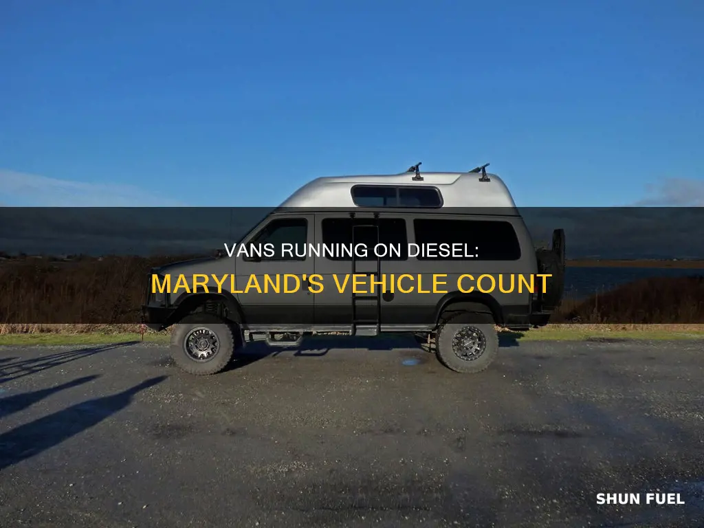 how many vans with diesel fuel found in maryland