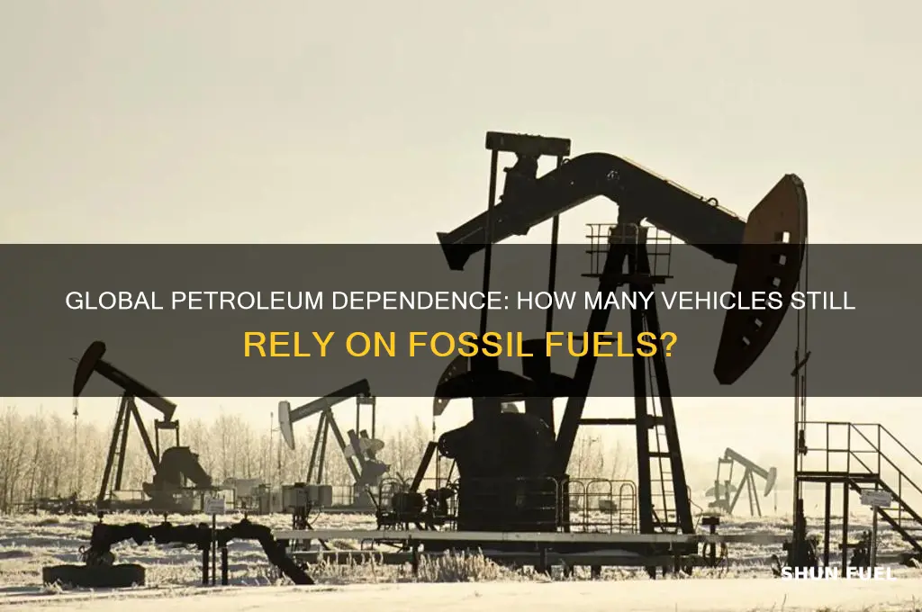 how many vehicles world wide use petroleum based fuels