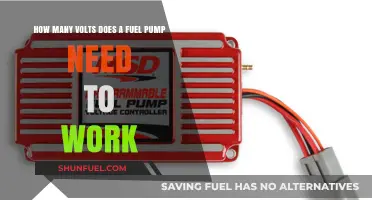 Fuel Pump Voltage Requirements: Essential Power for Optimal Performance