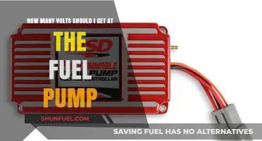 Optimal Fuel Pump Voltage: How Many Volts Should You Expect?