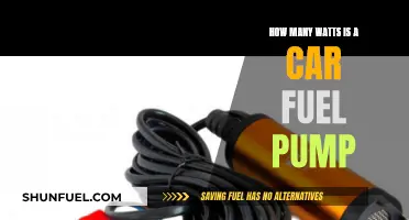 Powering the Engine: Understanding Car Fuel Pump Wattage