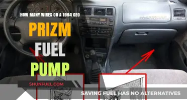 1994 Geo Prizm Fuel Pump Wiring: How Many Wires?