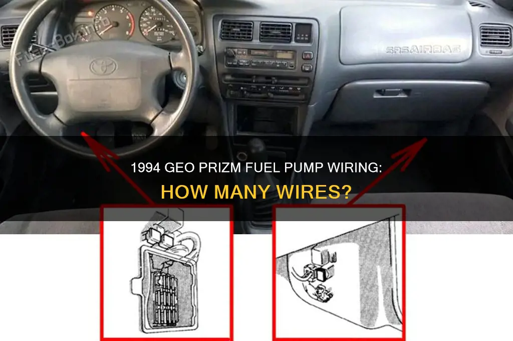how many wires on a 1994 geo prizm fuel pump
