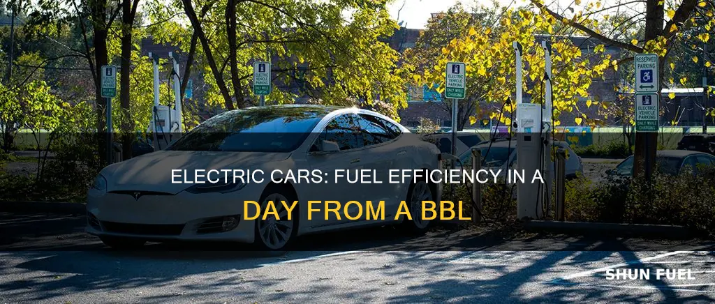 how mcuh fuel in bbl day do electric cars use