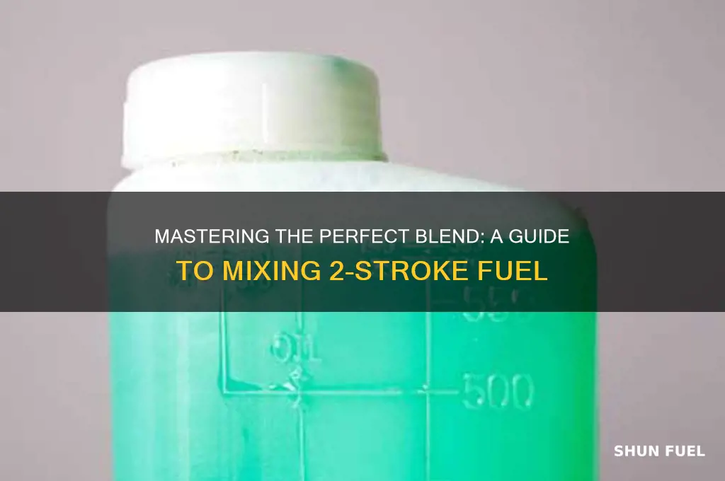 how mix 2 stroke fuel