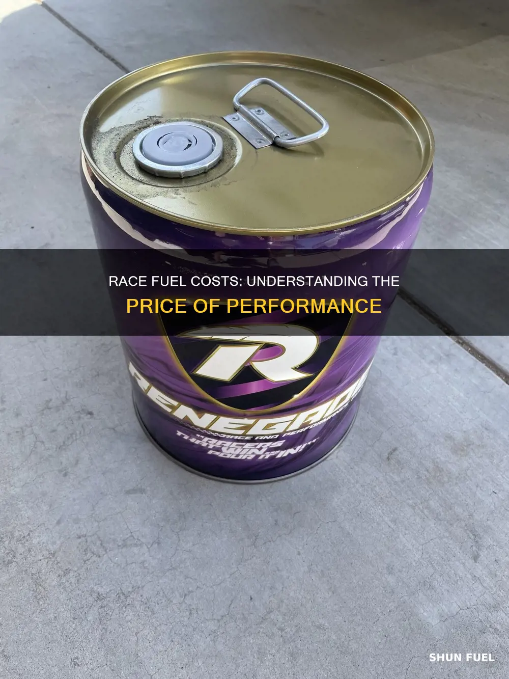 how much a 55 gal drum of 110 race fuel