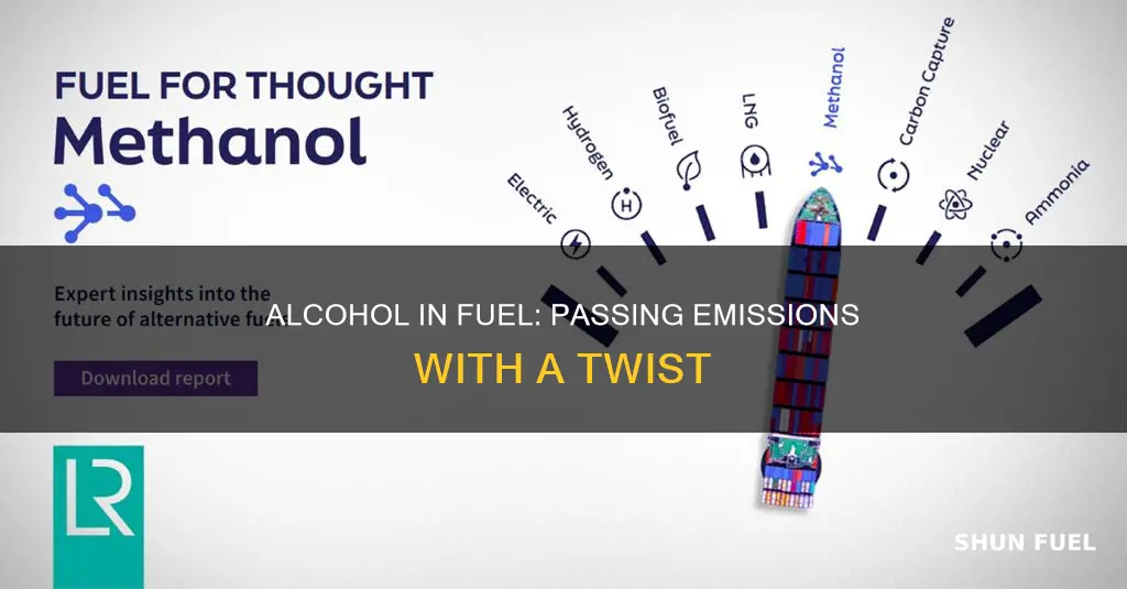 how much alcohol in fuel tank to pass emmissions
