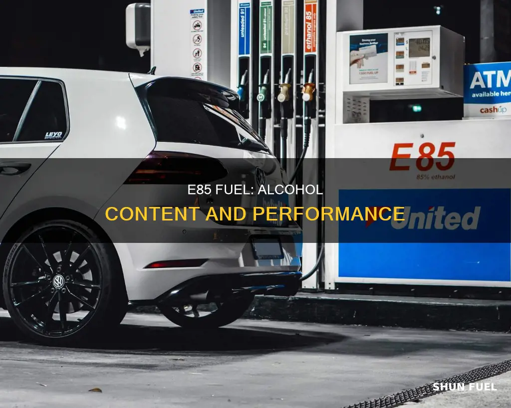 how much alcohol is in e85 fuel