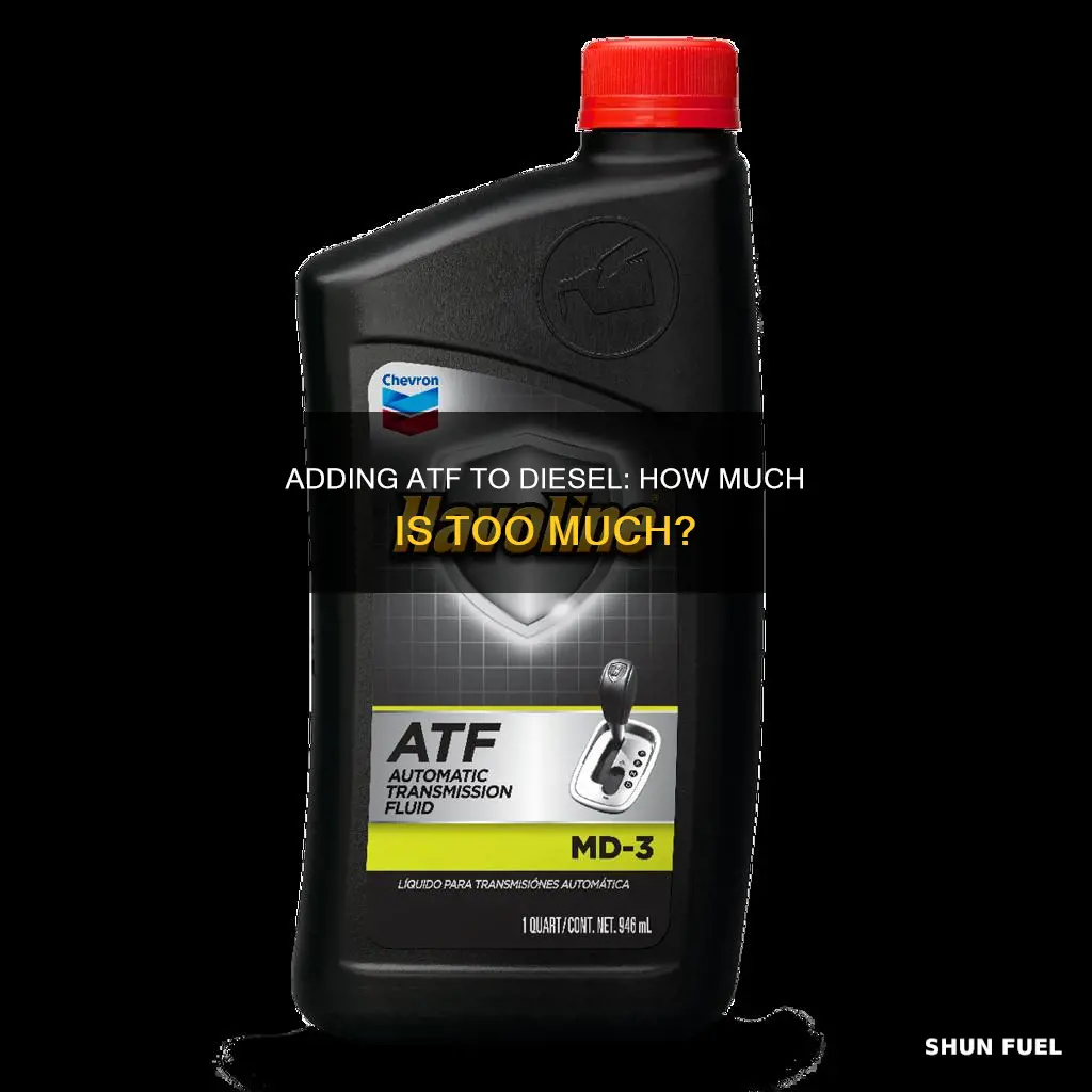 how much atf to put in diesel fuel