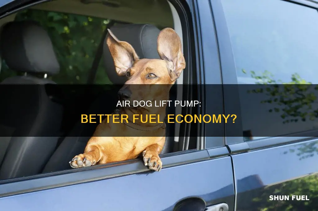 how much better fuel economy with air dog lift pump