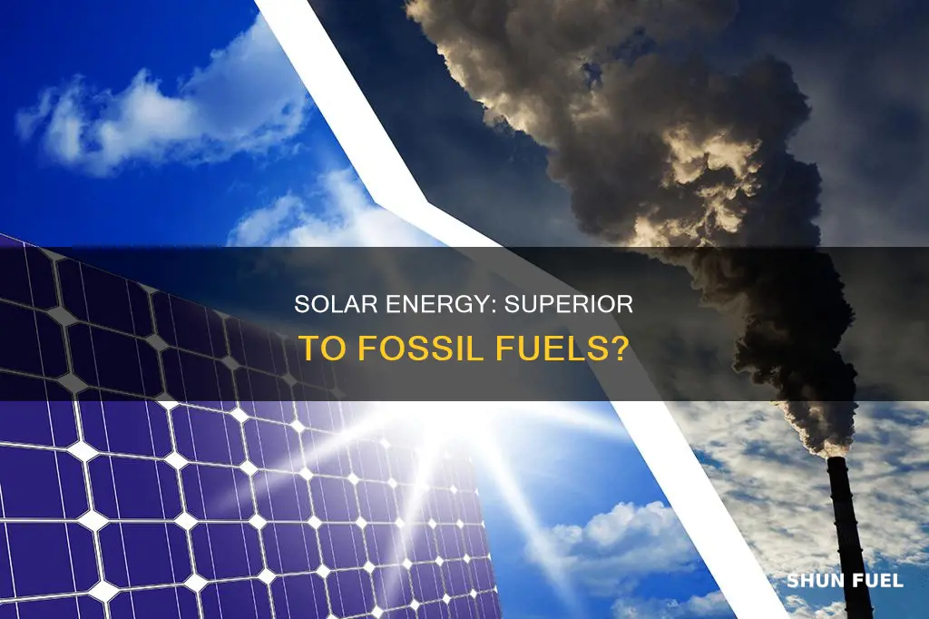 how much better is solar energy than fossil fuels