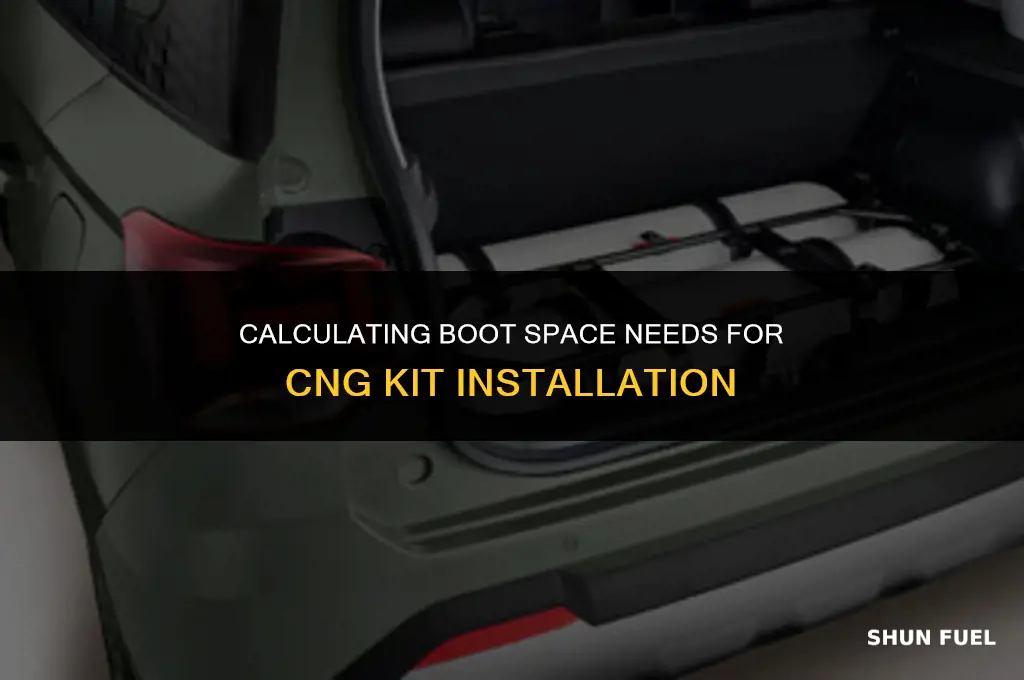 how much boot space required for cng kit