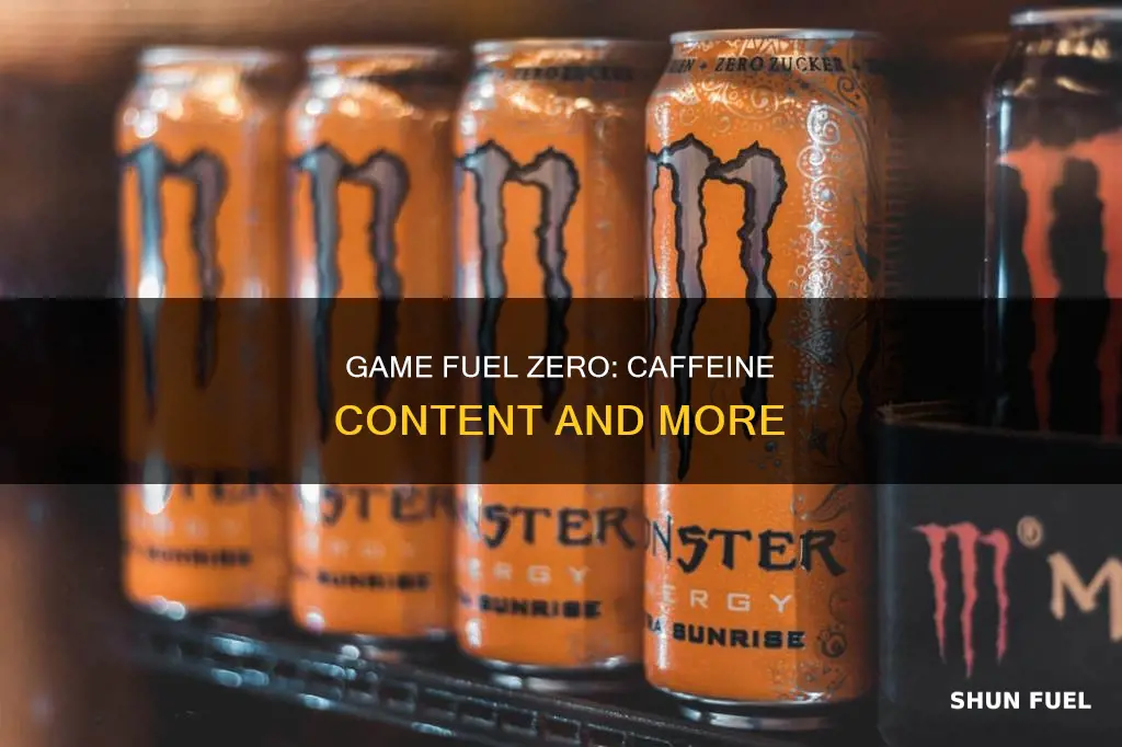 how much caffeine in game fuel zero