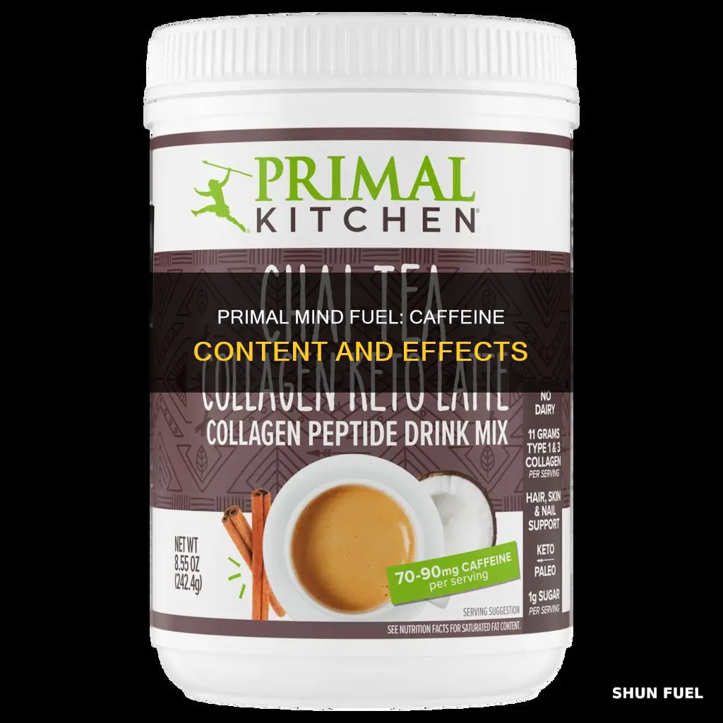 how much caffeine in primal mind fuel