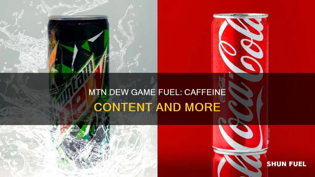 how much caffeine is in mtn dew game fuel
