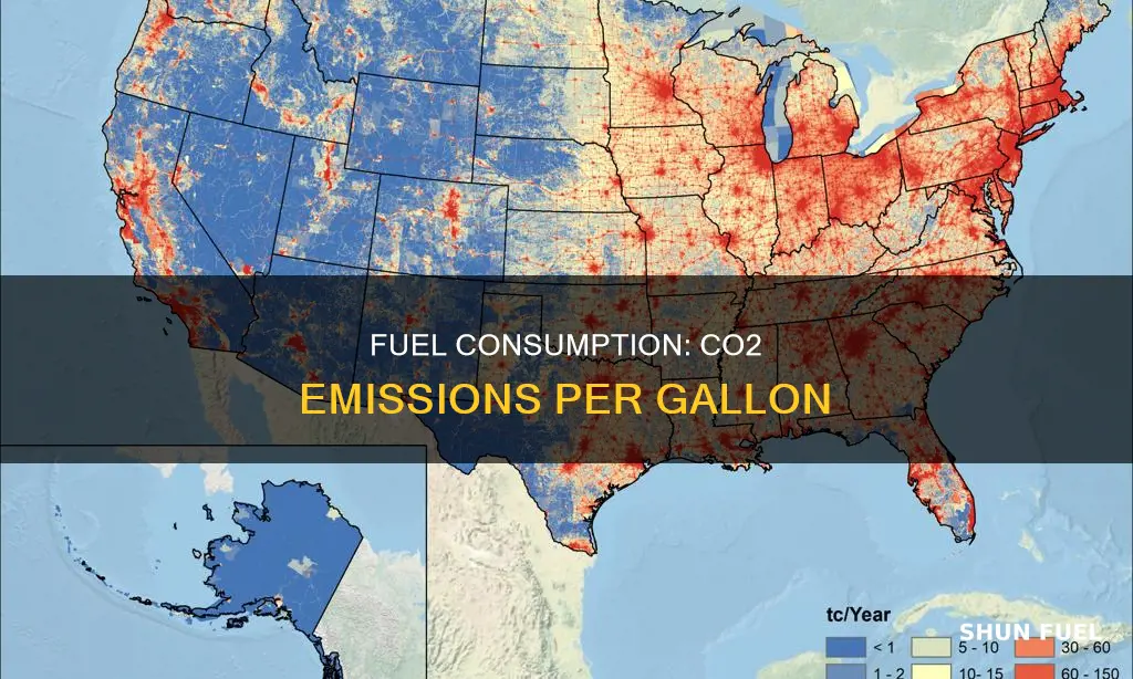 how much carbon dioxide generated for one gallon fuel
