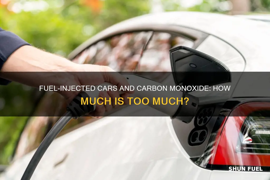 how much carbon monoxide from fuel injected cars