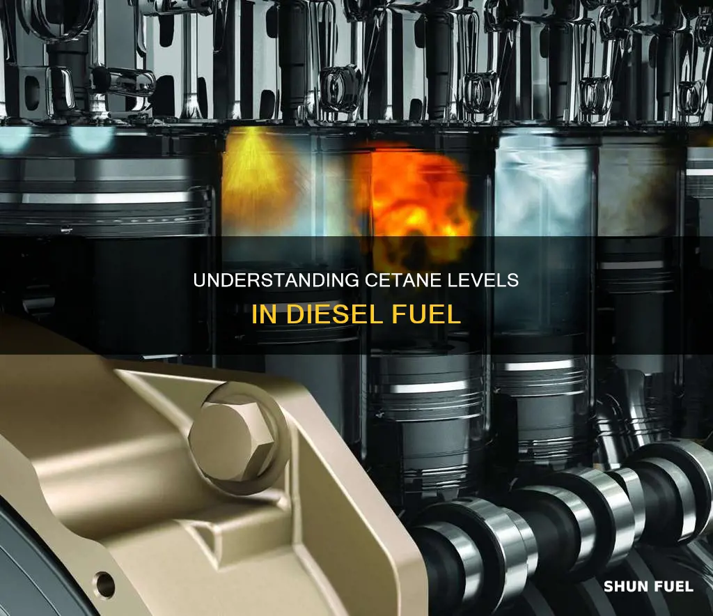 how much cetane is in diesel fuel