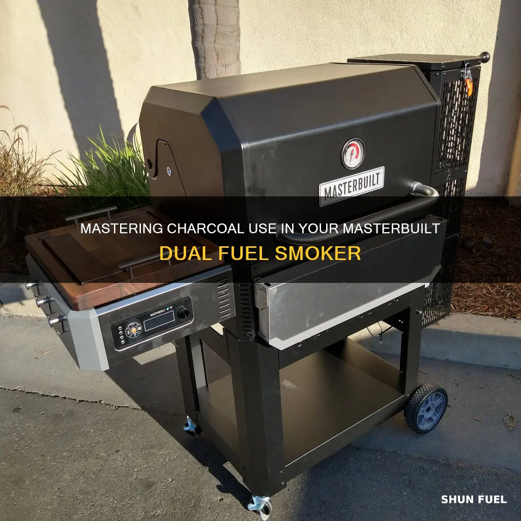 how much charcoal masterbuilt dual fuel