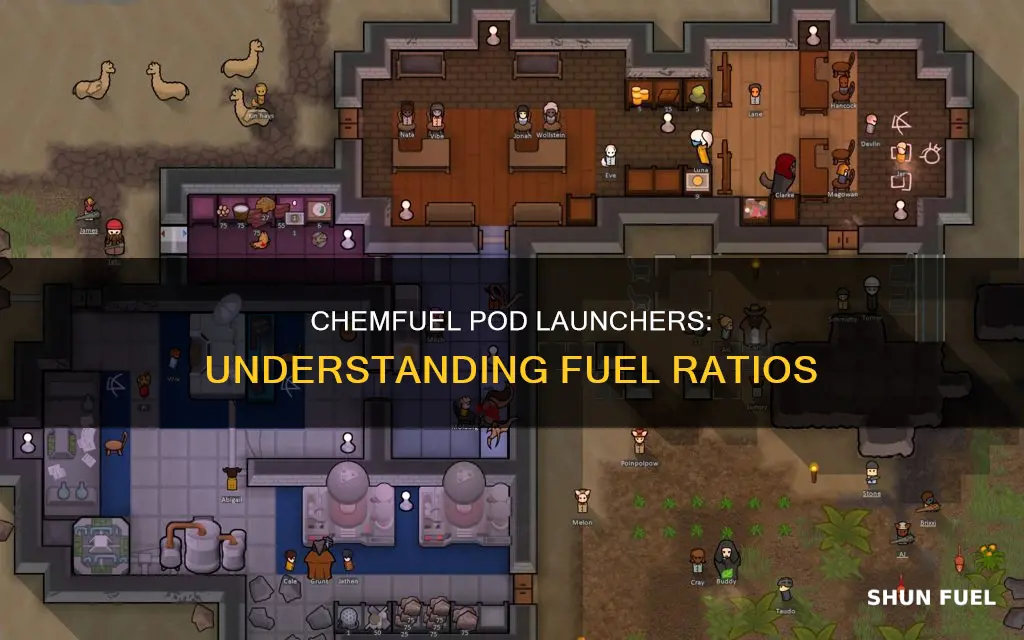 how much chemfuel is each fuel in the pod launcher
