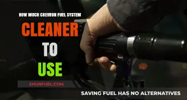 Chevron Fuel System Cleaner: How Much to Use?