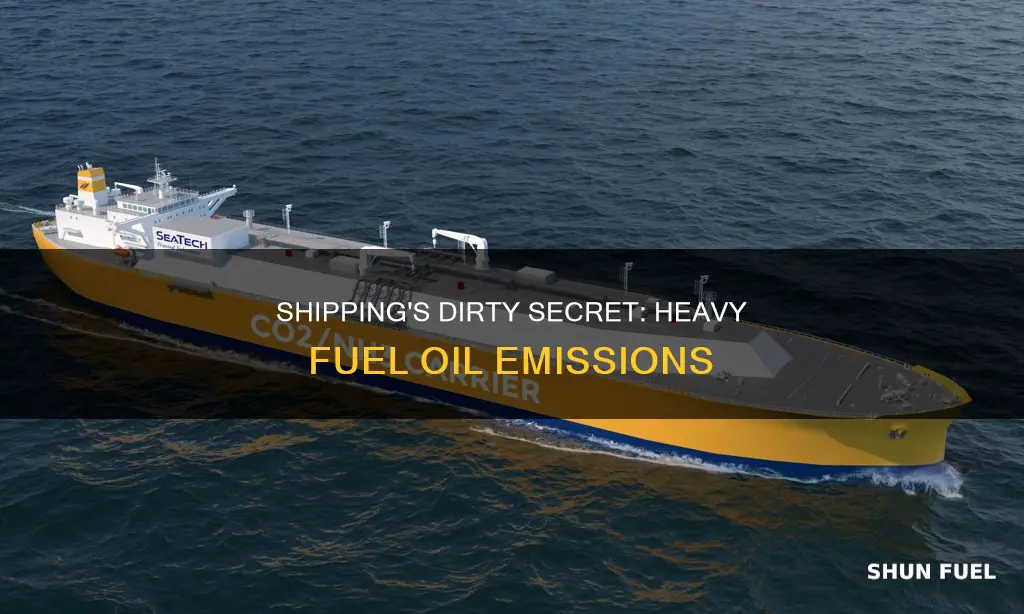 how much co2 comes from ship fuel heavy fuel oil