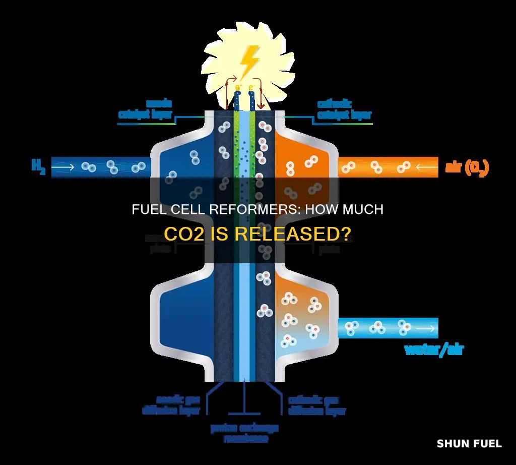 how much co2 released by fuel cell reformer