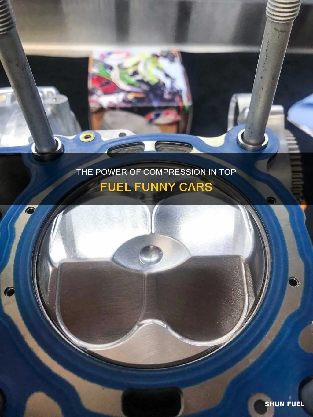 how much compression does a top fuel funny car have