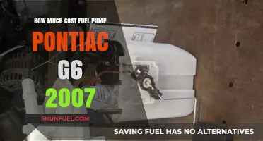 Fuel Pump Replacement Cost for Pontiac G6: Expensive Fix?