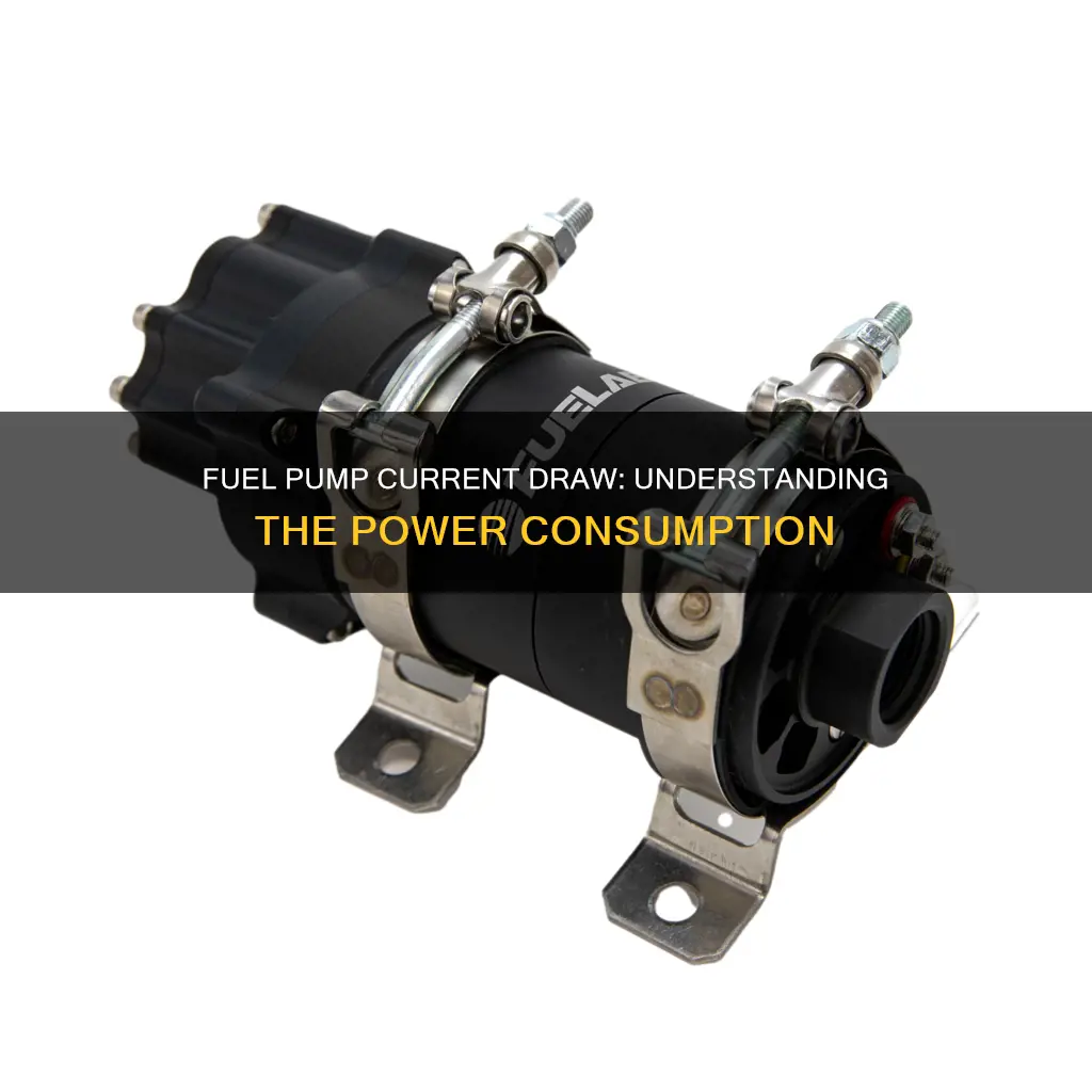 how much current does a fuel pump draw