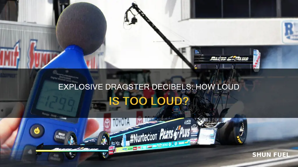 how much db does a top fuel dragster