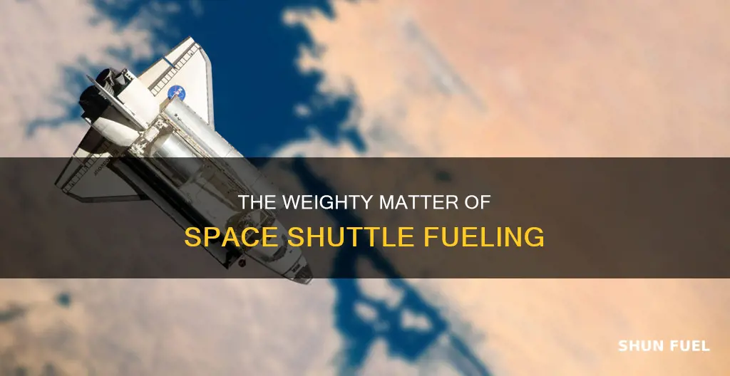 how much did the space shuttle weigh fully fueled space