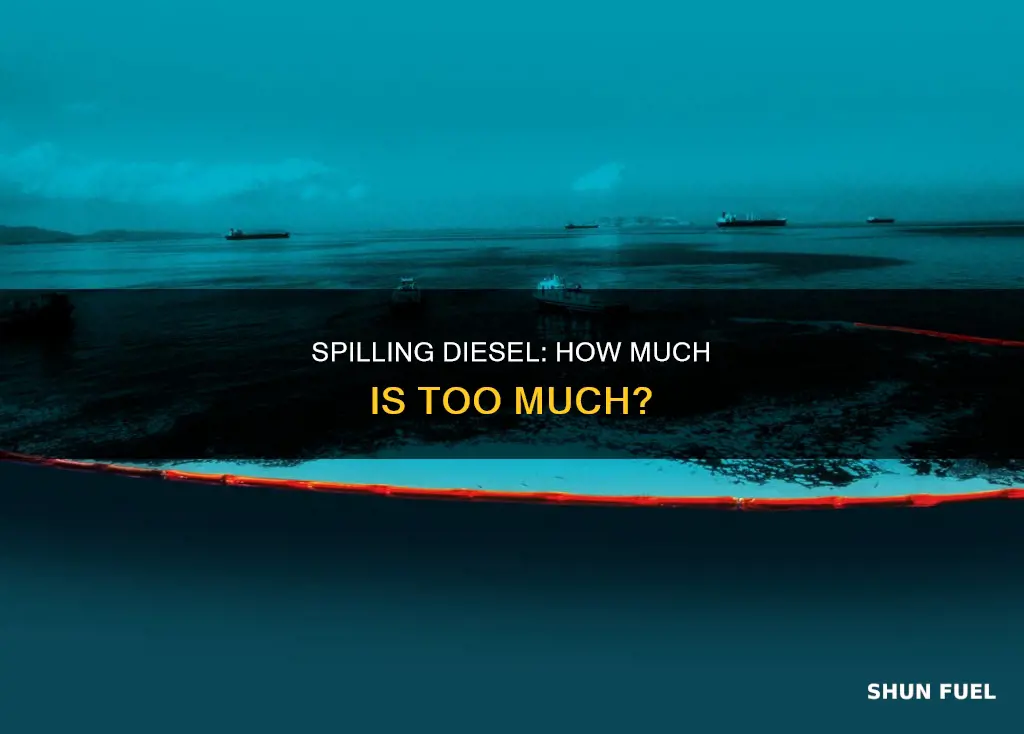 how much diesel fuel can you spill