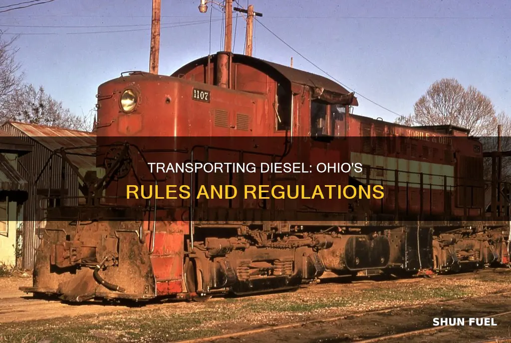 how much diesel fuel can you transport in ohio