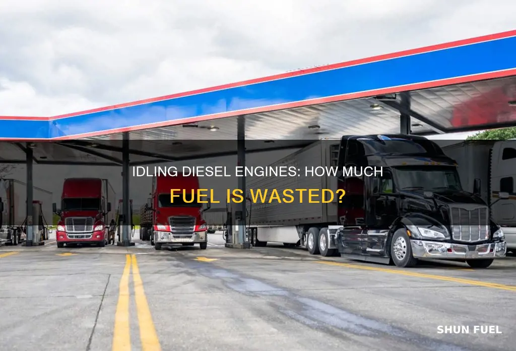 how much diesel fuel is used when idling