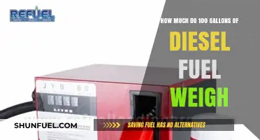 Diesel Fuel Weight: 100 Gallons Equals?