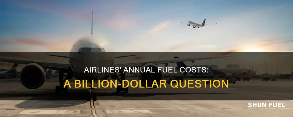 how much do airlines pay a year for fuel