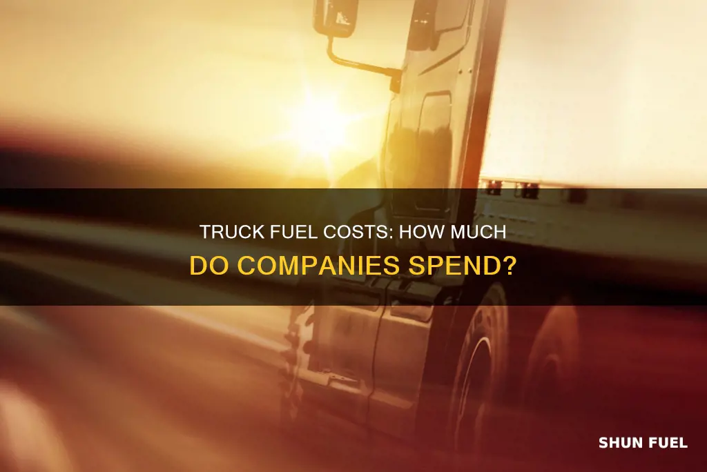 how much do companies spend on truck fuel
