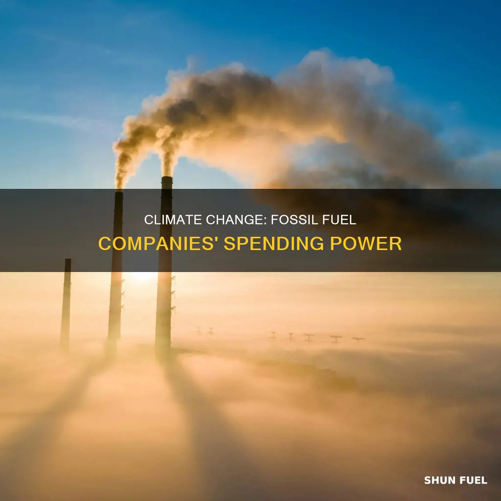 how much do fossil fuel companies spend on climate change