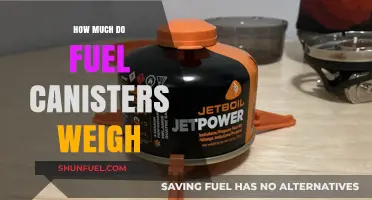 The Weight of Fuel Canisters: How Much?