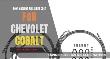 Fuel Line Replacement: Cost Guide for Chevrolet Cobalt Owners