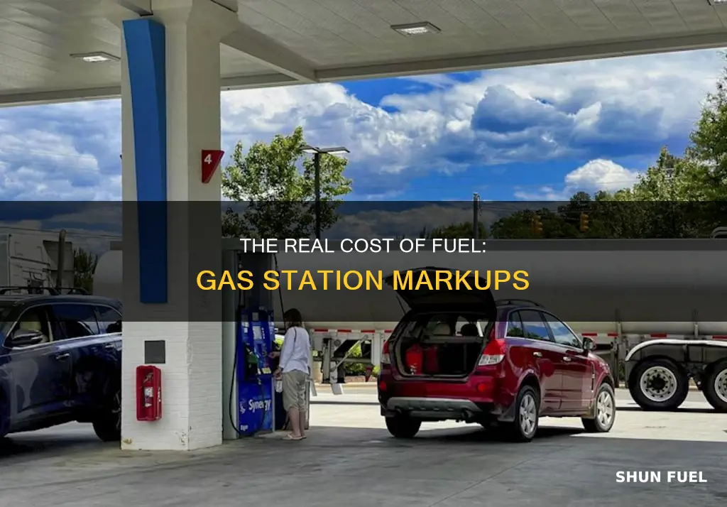 how much do gas stations markup fuel