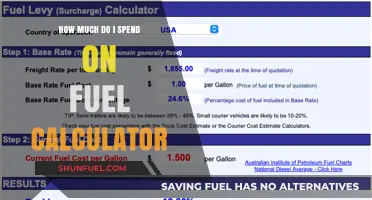 Fuel Spending: A Calculator for Your Costs