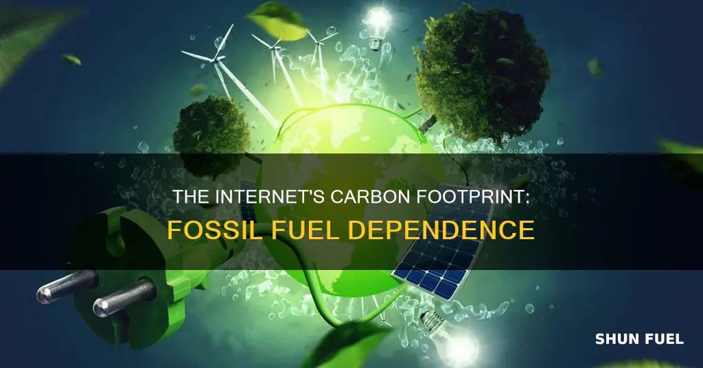 how much do the internet rely on fossil fuels
