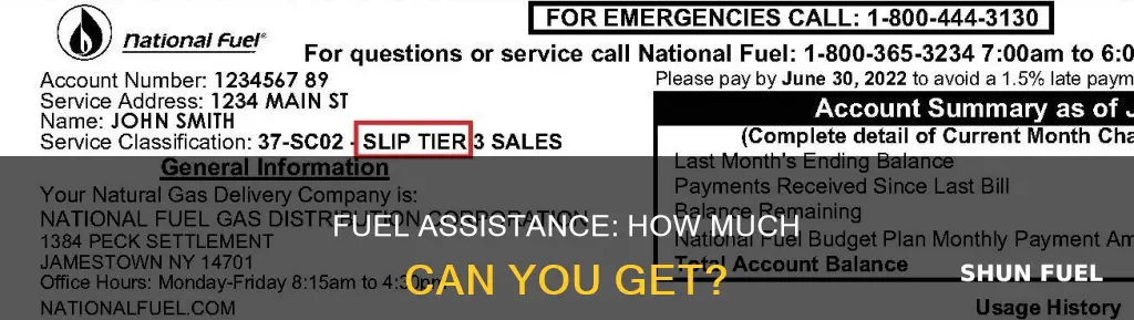 how much do you get for fuel assistance
